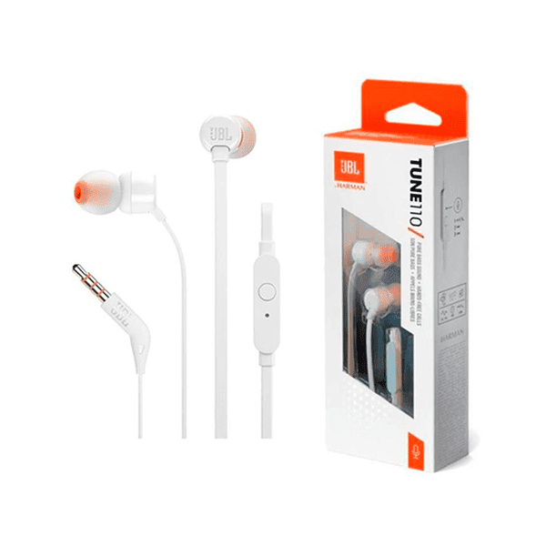 AURICULARES JBL TUNE 110 BLANCO