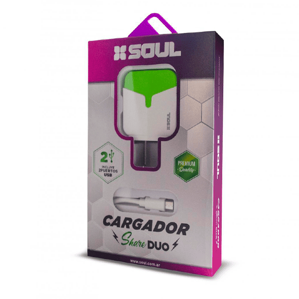 CARGADOR DOBLE SOUL SHARE DUO