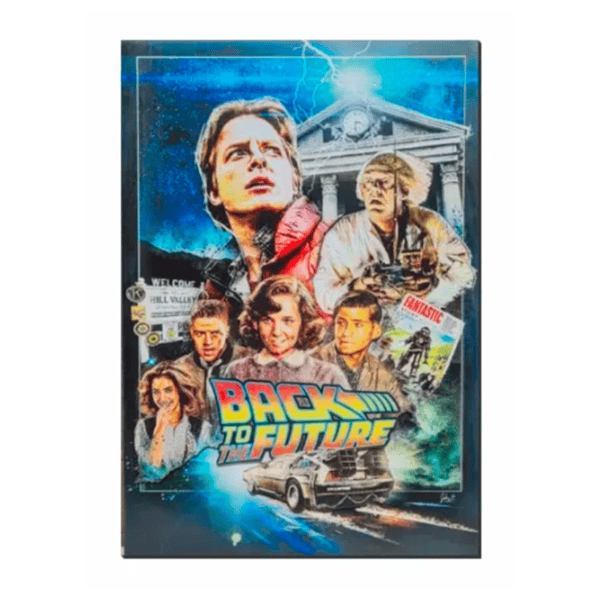 CUADRO CON RELIEVE BTTF POSTER