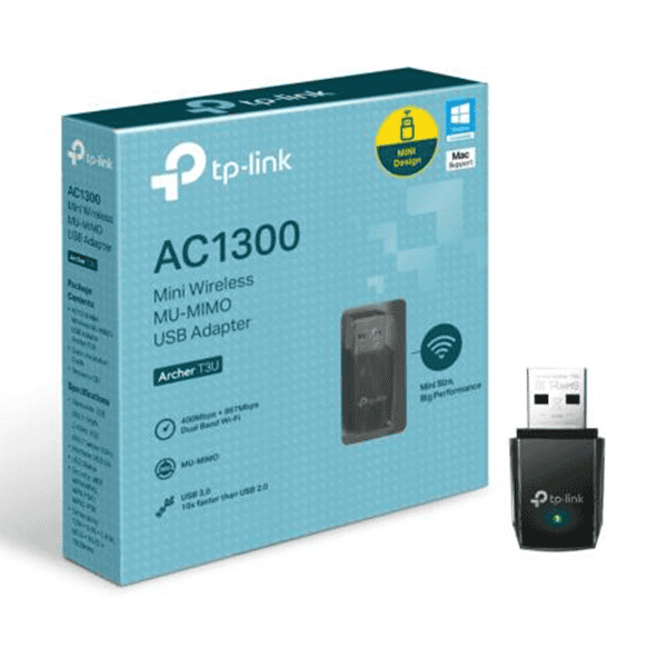 ADAPTADOR USB INALÁMBRICO TPLINK AC1300