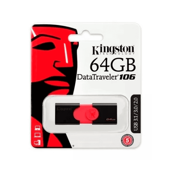 KINGSTON DATA TRAVELER 106 64 GB USB 3.1/3.0/2.0