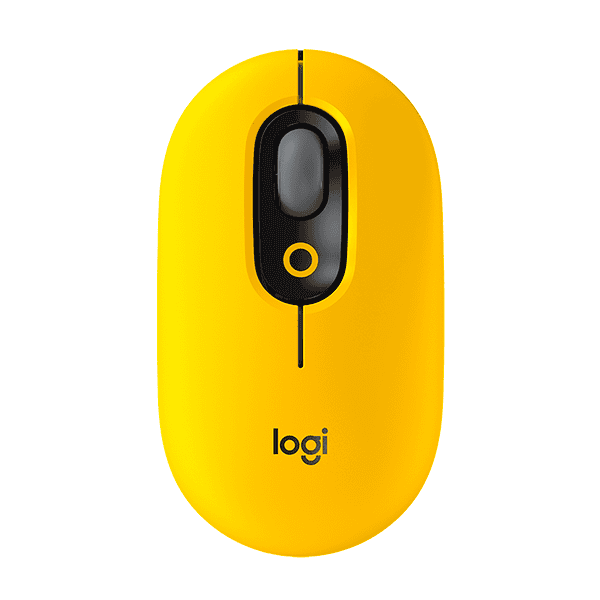 MOUSE LOGITECH POP MOUSE AMARILLO Y NEGRO